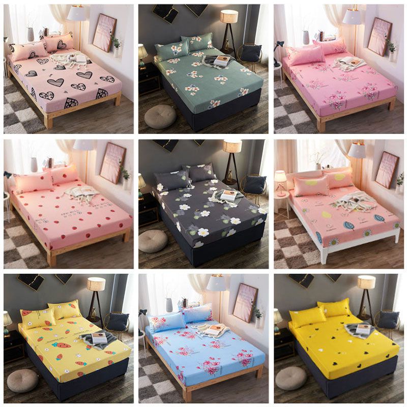 Bộ 3 Sản Phẩm Chăn Ga Và Vỏ Gối Họa Tiết Hoa Hiện Đại