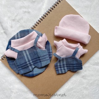 Outfit Doll 15cm 20cm - Bộ đồ Blush Navy