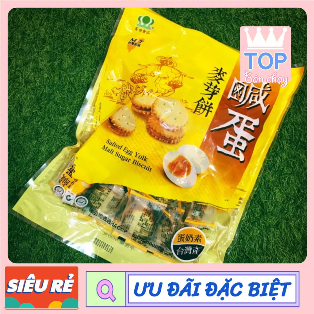 [ Sẵn SG ] Bánh quy trứng muối 500Gr Tăiwan siêu ngon | BigBuy360 - bigbuy360.vn