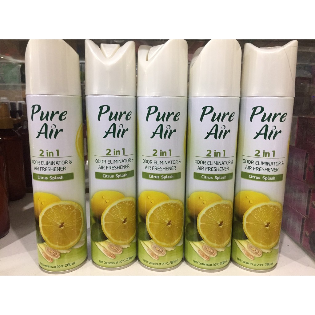 XỊT PHÒNG KHỬ MÙI 2 IN 1 HƯƠNG CHANH PURE AIR 280ML