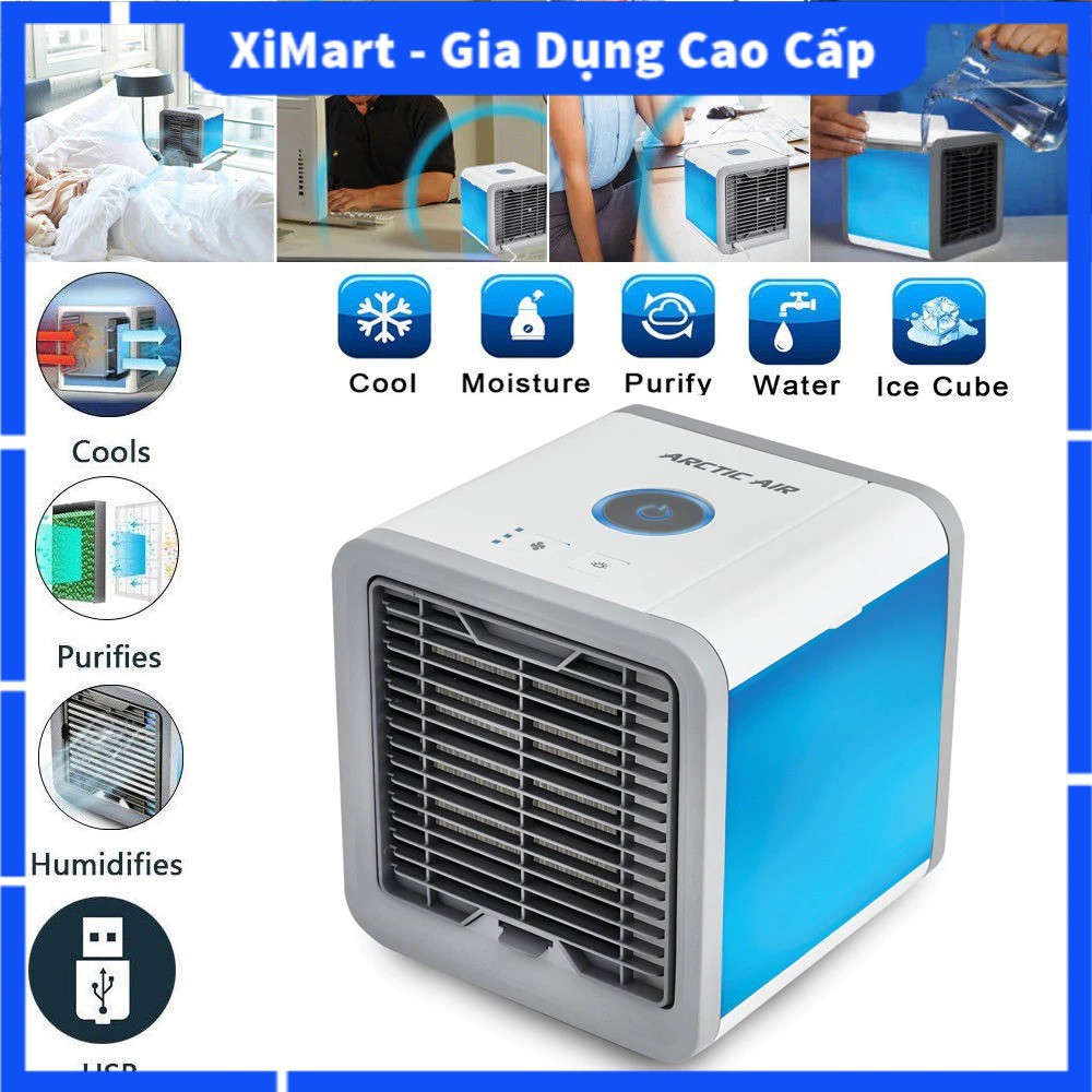 Quạt Đá Điều Hòa Hơi Nước Mini Để Bàn - Quạt tạo ẩm làm mát không khí