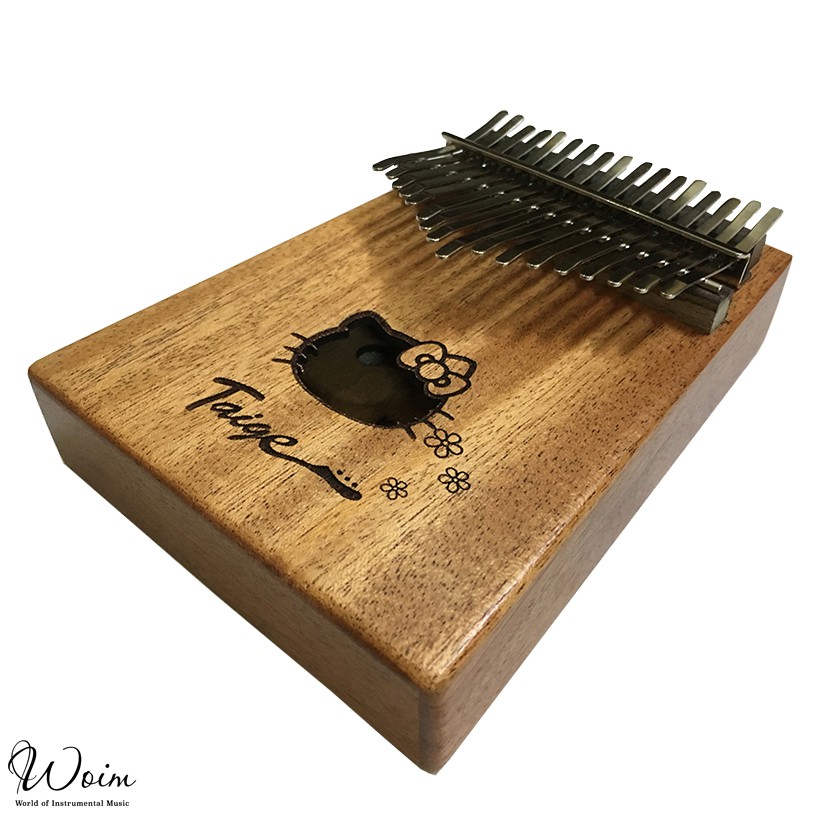 Đàn Kalimba 17 phím Taige KJ03 gỗ Mahogany - Mẫu mèo Kitty