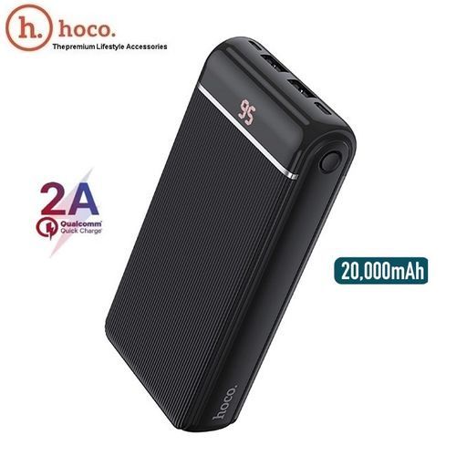 ⚡Hỏa Tốc⚡Pin dự phòng Hoco J59A 20000mAh có màn hình LED hỗ trợ sạc nhanh 2 cổng đầu USB