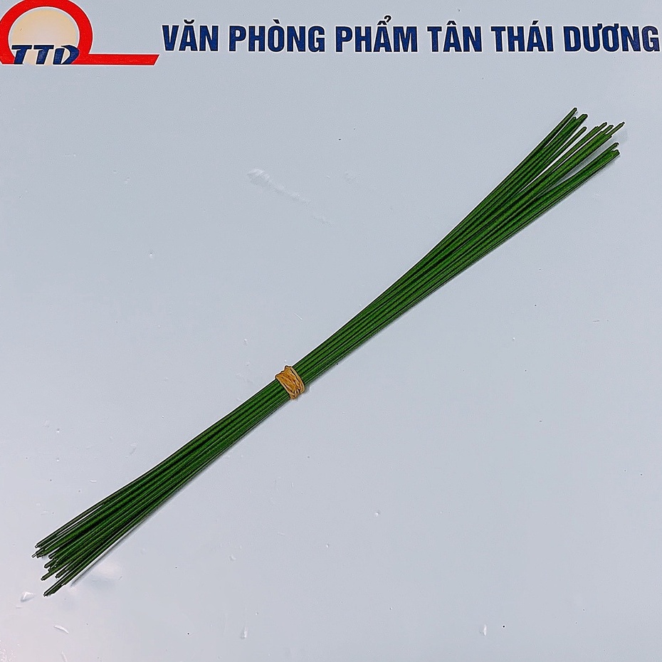 10 Cành Kẽm Cắm Hoa Sáp - Làm Hoa Giấy Nhún 40cm