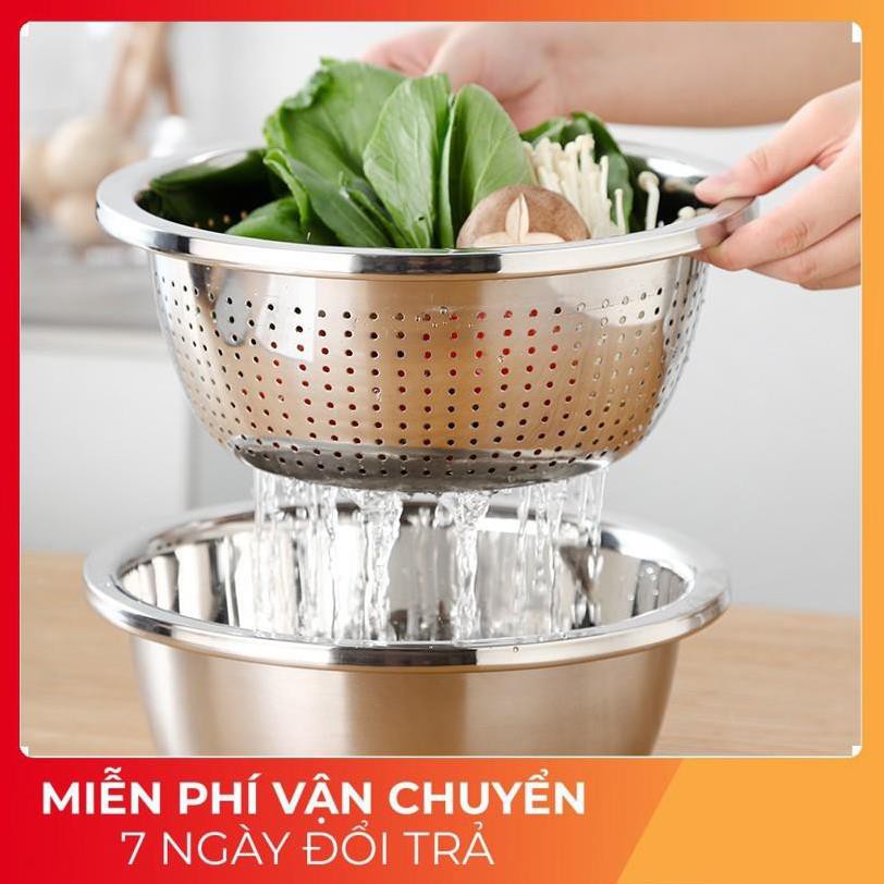 Rổ Bào Inox Có Chậu