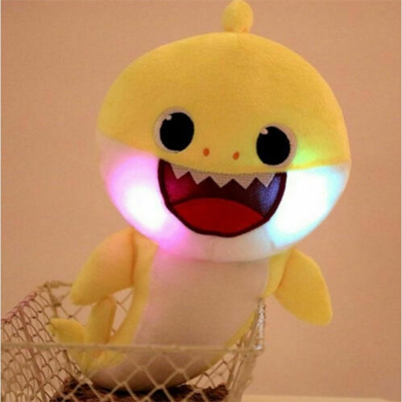 Thú nhồi bông hình cá mập phát nhạc và đèn cho trẻ em