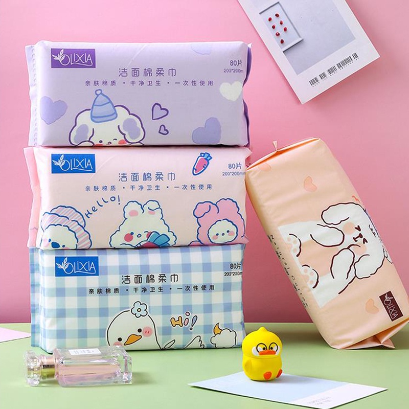 Khăn Lau Mặt Bằng Cotton Dày Dặn Dùng Một Lần Cho Nam Và Nữ