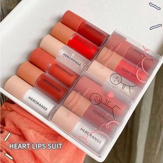 (Hàng Mới Về) Set Son kem Dưỡng Ẩm Thương Hiệu Herorange