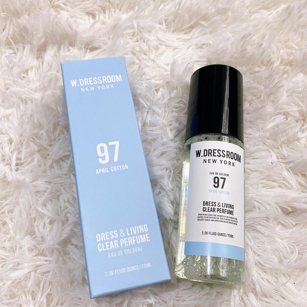 Xịt thơm quần áo W.Dressroom New York Dress &amp; living clear perfume mùi 97