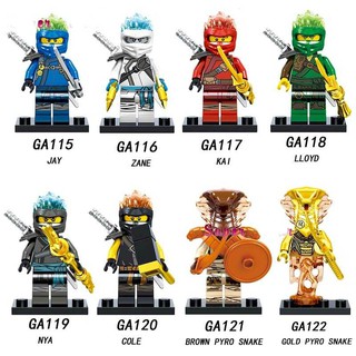 Minifigures Các Nhân Vật Jay Jane Kai Lloyd Nya Cole Phiên Bản Mới Nhất GA115 GA116 GA117