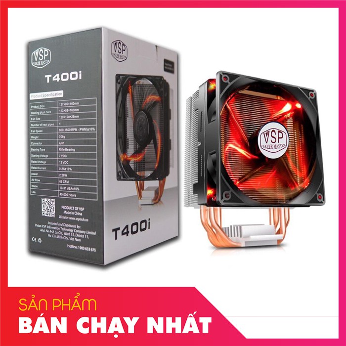 TẢN NHIỆT CPU COOLERMASTER T400I LED
