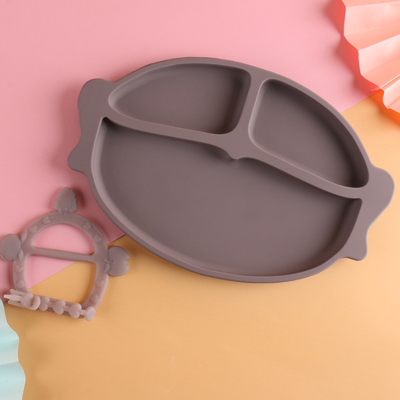 Đĩa Silicone Đựng Thức Ăn Cho Bé Có Tay Cầm Tiện Dụng