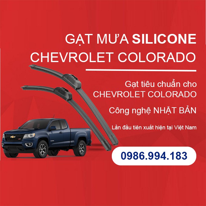 Bộ 02 cần gạt mưa ô tô chính hãng cho xe CHEVROLET COLORADO