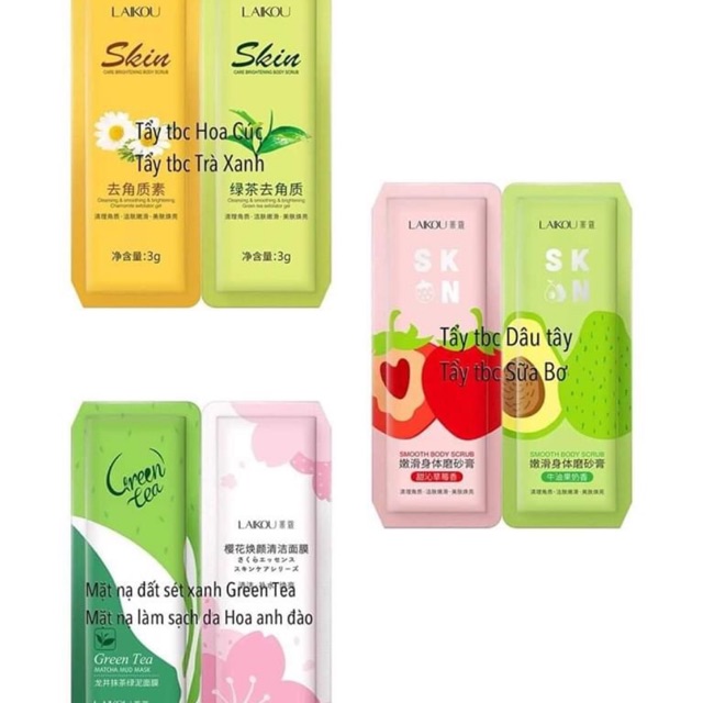 Sét Laikou- sét 2 tép mẫu mới nội địa trung