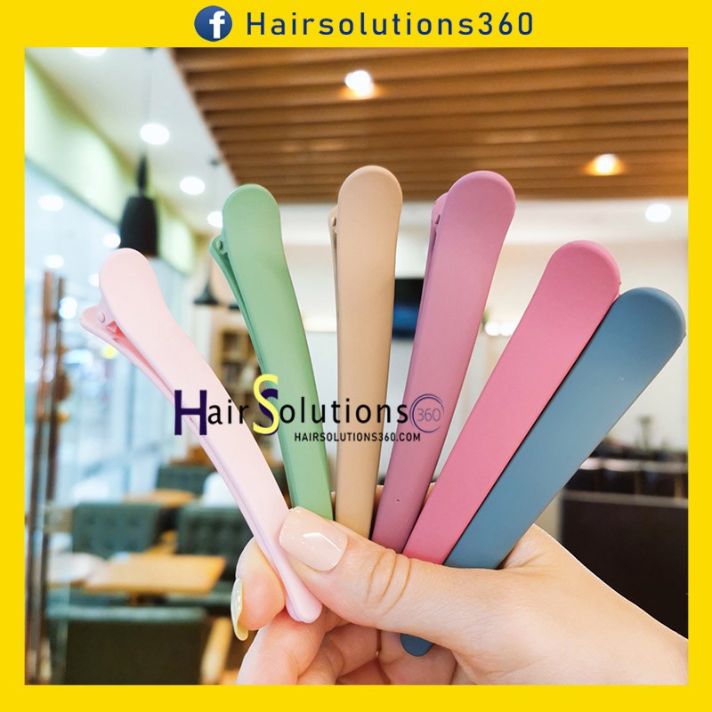 Kẹp tóc, kẹp mỏ vịt khổng lồ màu pastel tạo kiểu tóc 11,5CM