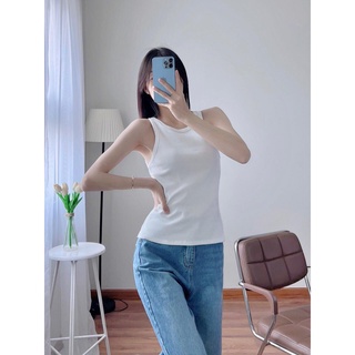 Áo tanktop dáng dài chất liệu thun co giãn thoải mái - áo ba lỗ sát nách nữ ôm body
