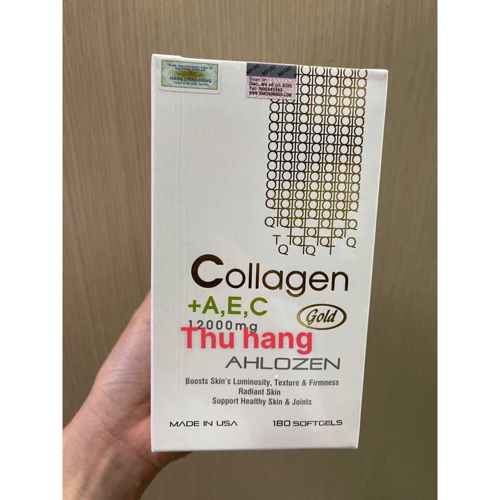 Collagen A E C 12000mg Ahlozen Gold 180 viên