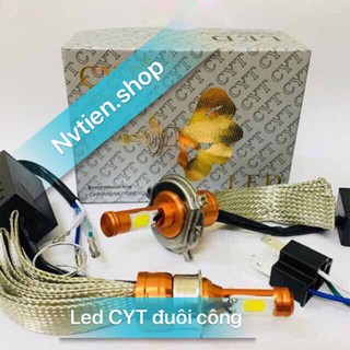 Đèn pha Led xe Dream CYT 2tim- Led 3 tim Led H4/T19