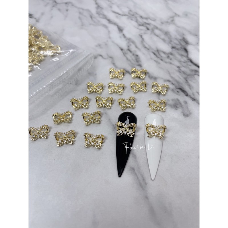 phụ kiện đá hình gắn móng tay nail 1 viên