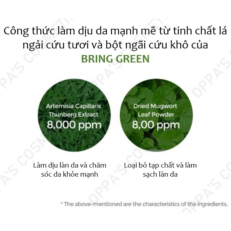 Sữa rửa mặt ngải cứu Bring Green Artemisia pH Balance Cleansing Foam 200ml