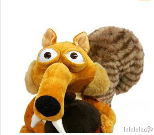 LAA7-Animal Doll Ice Age Scrat Squirrel Stuffed Plush Toy Baby Xmas Gifts