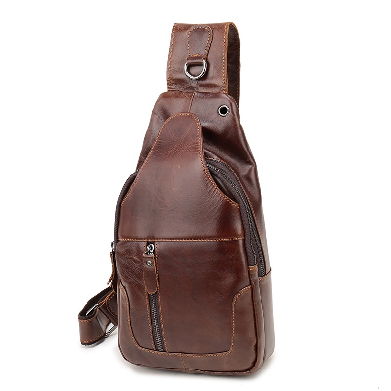 Túi đeo chéo da bò - chất lượng cao - quai lót da  -nhỏ gọn - cơ động - thời trang -  bền đẹp - mã TC111
