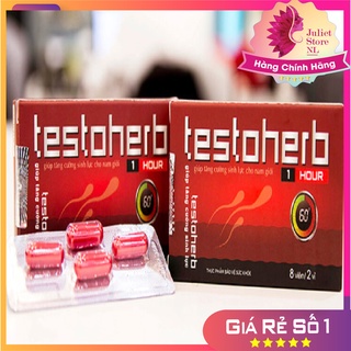 CHÍNH HÃNG TESTOHERB 1 HOUR VIÊN UỐNG TĂNG CƯỜNG SINH LÝ CỰC MẠNH DÀNH CHO QUÝ ÔNG CHE TÊN KHI GIAO TESTOHERB 1H