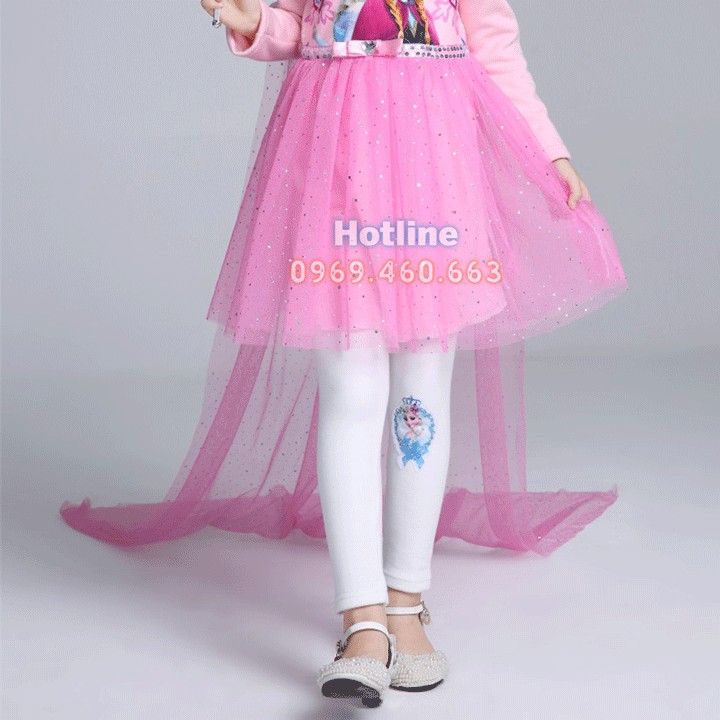 Quần Legging Elsa Cho Bé Gái