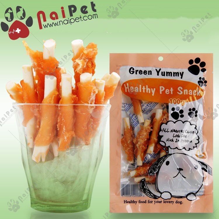 Đồ Ăn Vặt Bánh Green Yummy Cho Chó Gói 100g