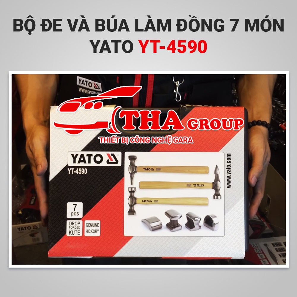 Bộ đe và búa làm đồng 7 món Yato YT-4590