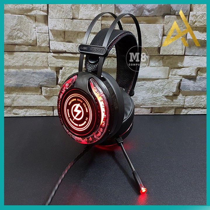 Tai Nghe Gaming Có Dây Headphone Chụp Tai LIGHTNING V7S LED 7 Màu - Tai Nghe Nhạc Máy Vi Tính Laptop Game Thủ Có Micro | WebRaoVat - webraovat.net.vn