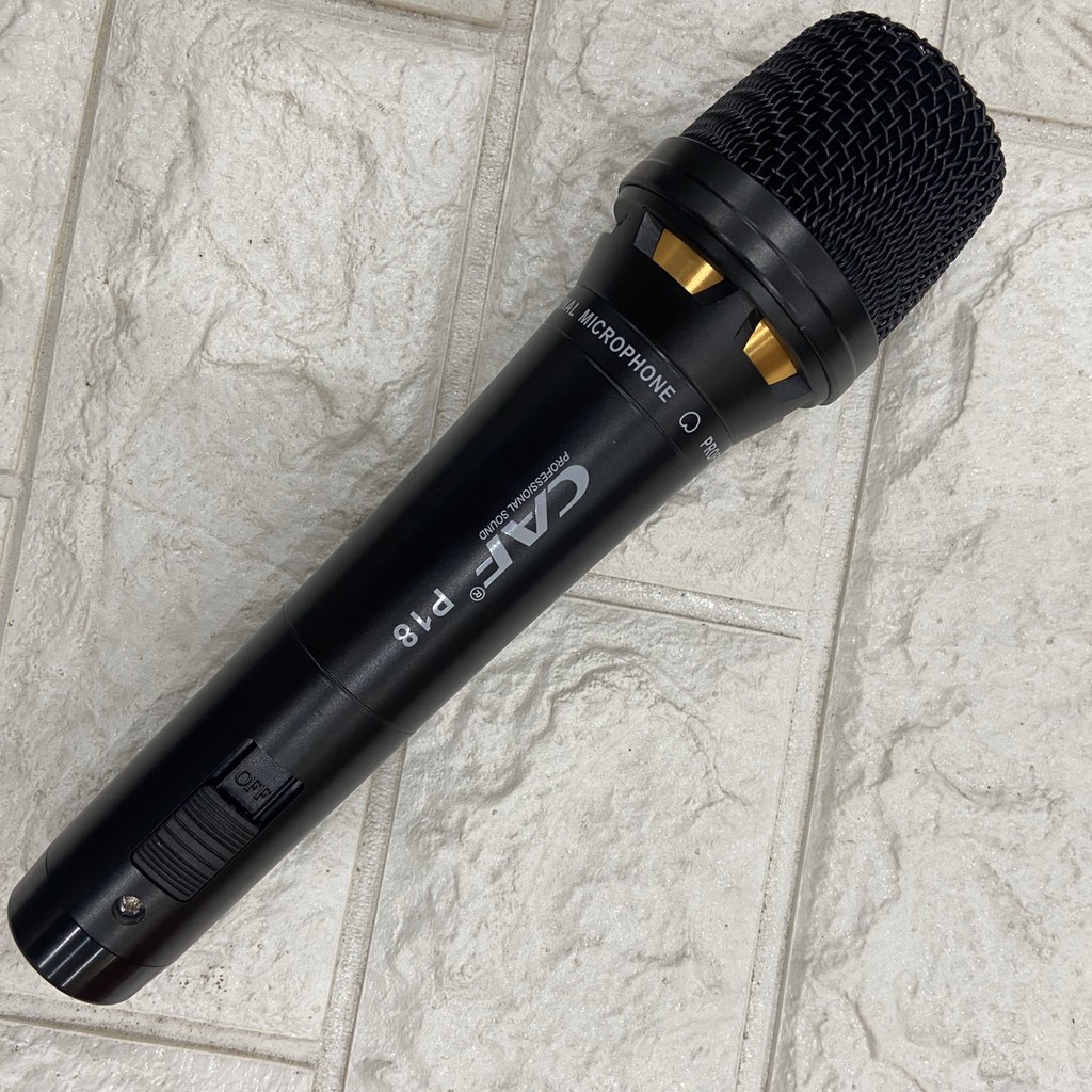 Micro hát karaoke có dây CAF P18 cao cấp chuyên nghiệp