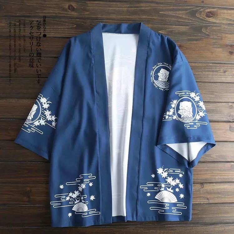 ÁO HAORI COSPLAY MÈO THẦN TÀI ÔM CÁ HÀNG CAO CẤP A09 | BigBuy360 - bigbuy360.vn