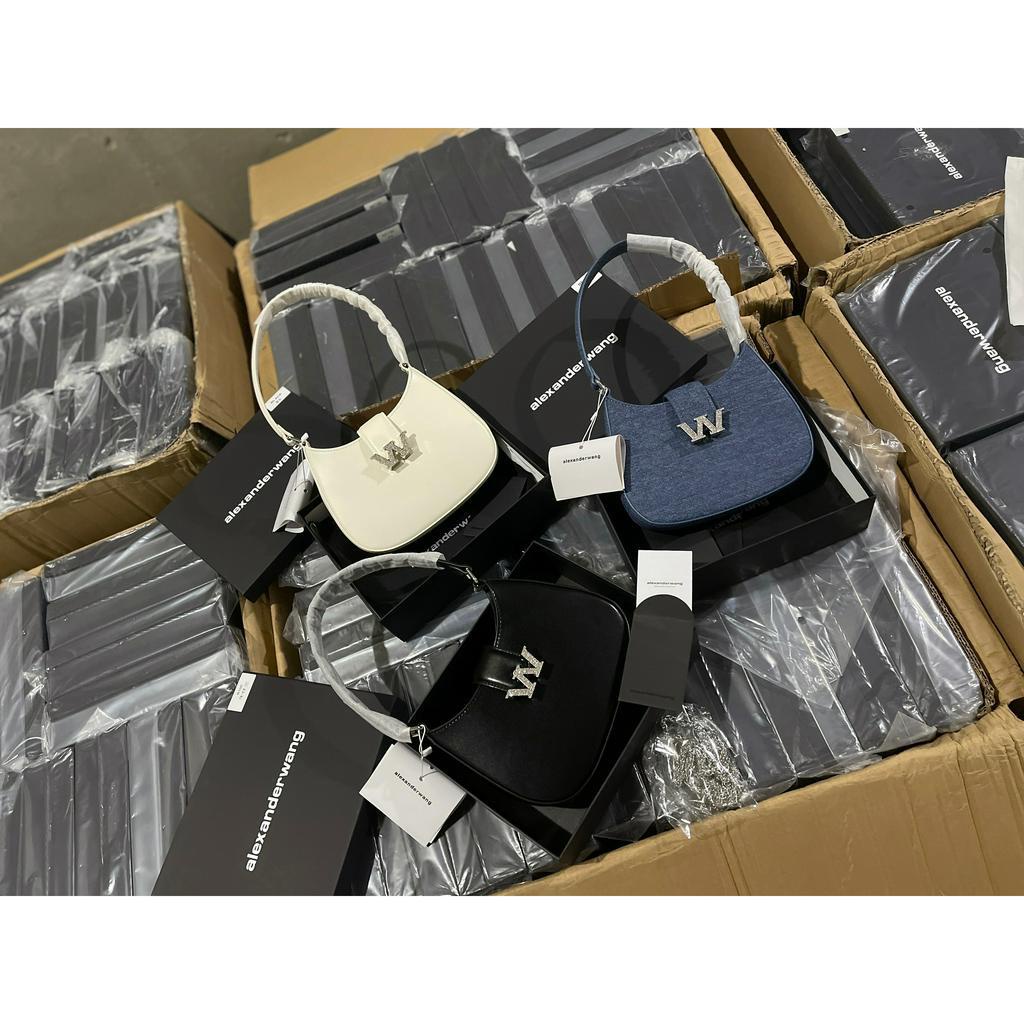 Túi Alex W Jean xanh bản new size 21cm HÀNG LOẠI 1