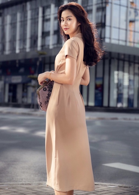 Đầm sm da form dài (kèm hình thật) | BigBuy360 - bigbuy360.vn