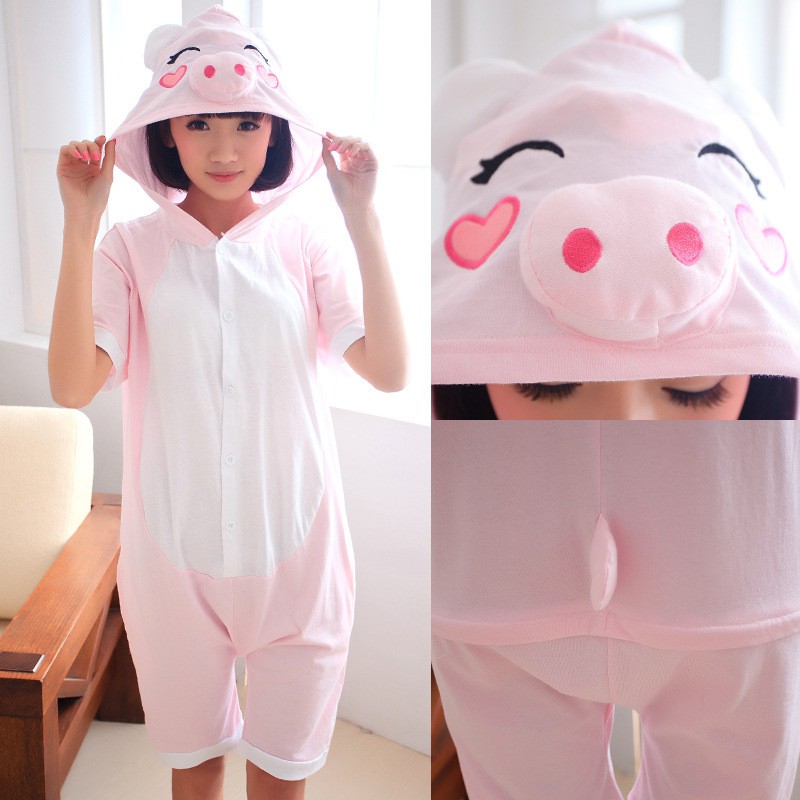 Bộ đồ ngủ 1 mảnh họa tiết Kigurumi Onesie/Stitch/Totoro đáng yêu