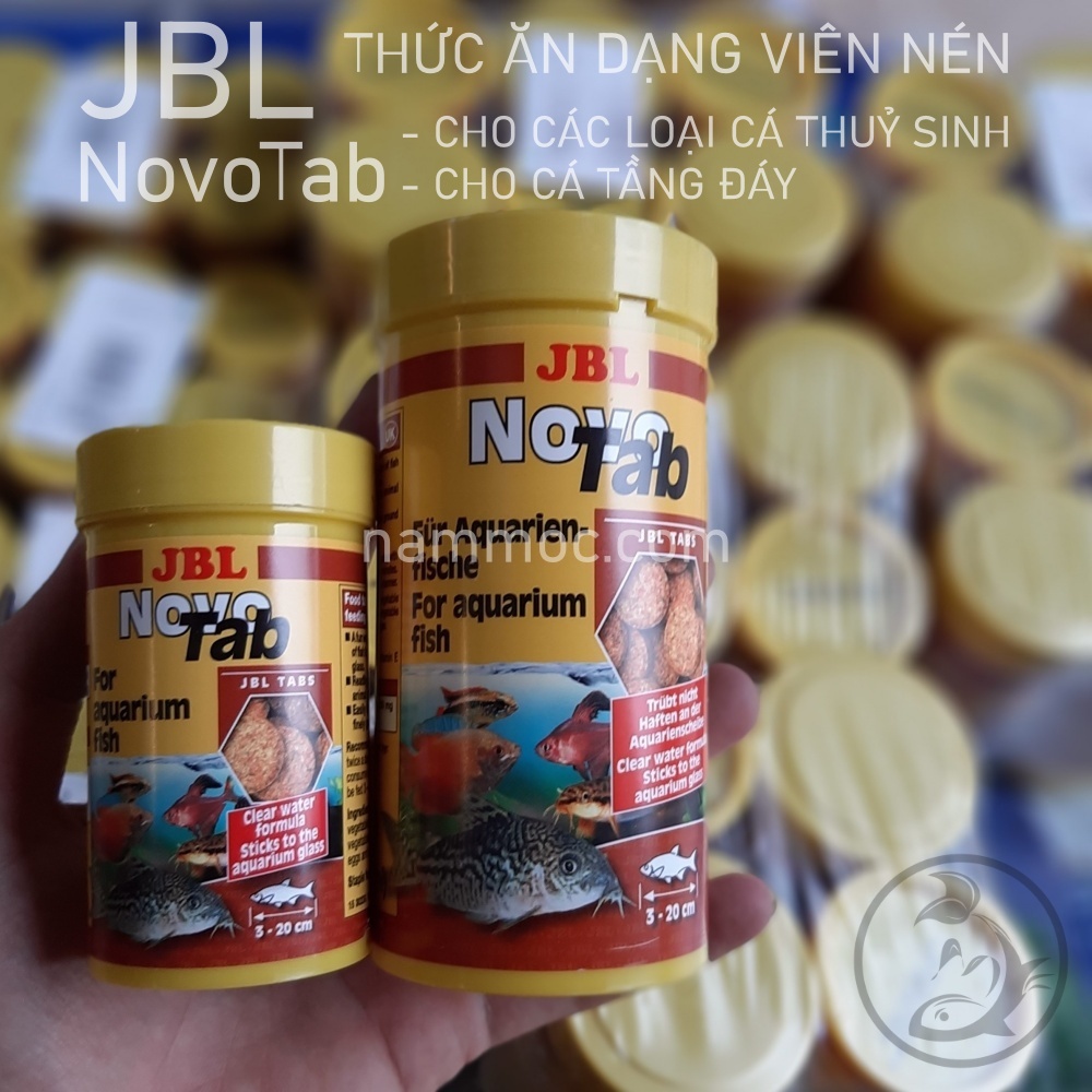 JBL NovoTab - Thức Ăn Dán Cao Cấp Chính Hãng JBL Đức Dành Cho Cá Cảnh, Cá Thuỷ Sinh [60g, 150g]
