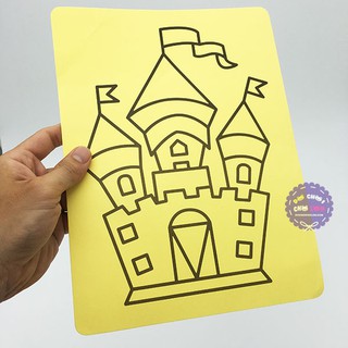 Đồ chơi tô màu cát bằng bìa cứng