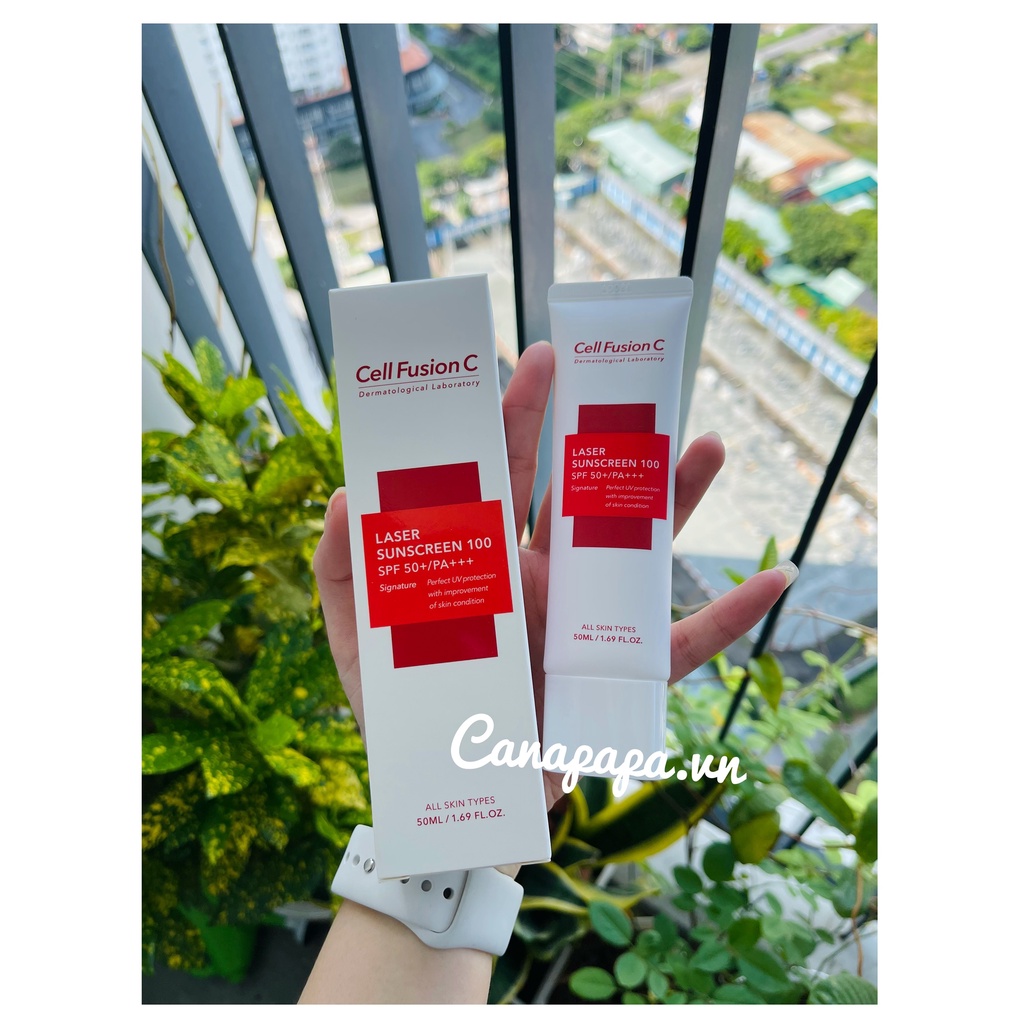 Kem chống nắng Cell Fusion C đỏ mẫu mới