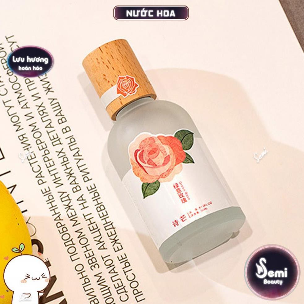 Nước hoa Shimang Trà thơ vỏ mờ nắp gỗ mộc mạc 50ml | BigBuy360 - bigbuy360.vn