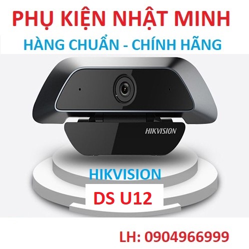 [SẴN HÀNG] Webcam HIKVISION DS- U12 FULL HD 1080P Livestream, Học và làm việc Online Chính hãng bảo hành 24 tháng