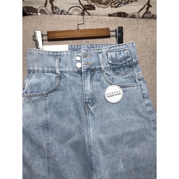 Chân Váy dài haiquang Lưng Cao Xẻ Tà Chân váy bò dài xẻ nắp túi Quyến Rũ Cho Nữ Mã 301-302 | BigBuy360 - bigbuy360.vn