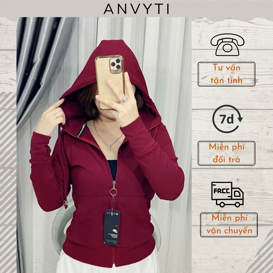 Áo chống nắng thun gân hot nhất 2022, sành điệu, thời trang mùa hè ANVY