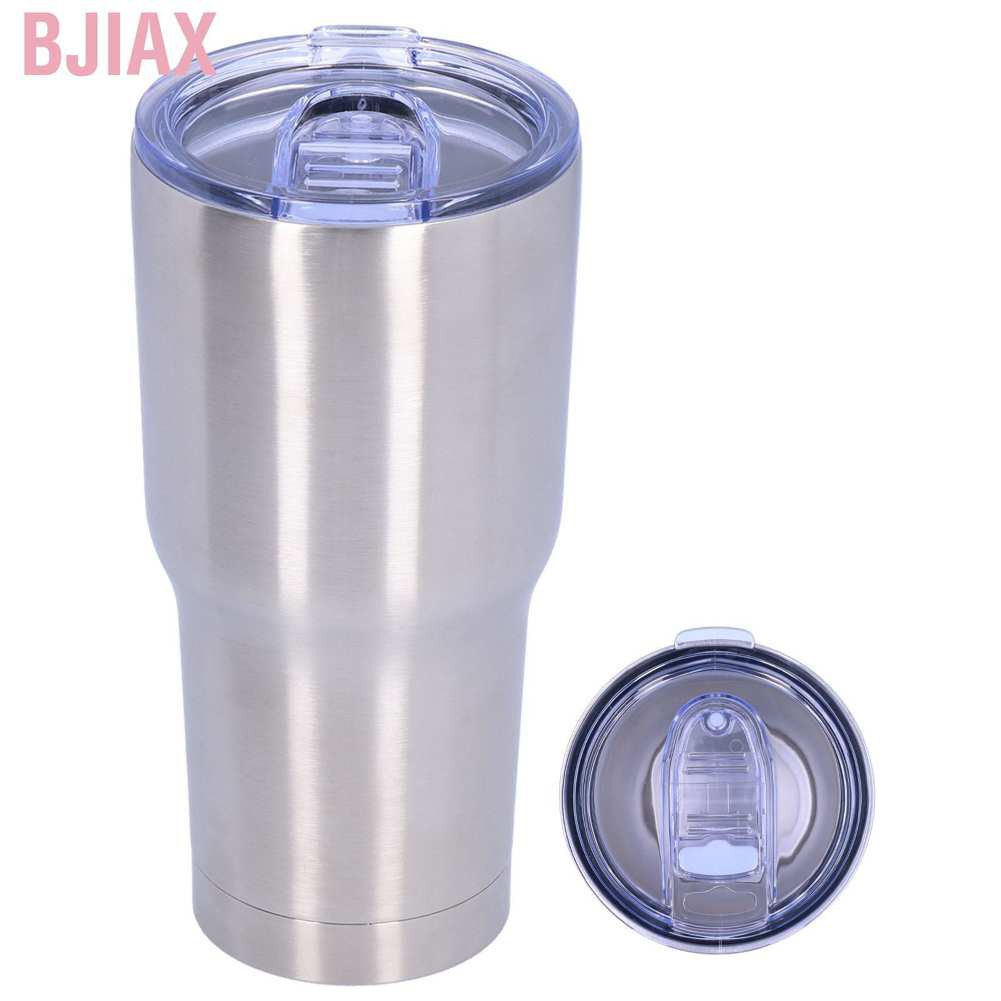 Bộ 2 Cốc Chân Không Chân Không 30oz Kèm Nắp Bằng Thép Không Gỉ Cách Nhiệt Có Thể Tái Sử Dụng Tiện Lợi Cho Đi Du Lịch