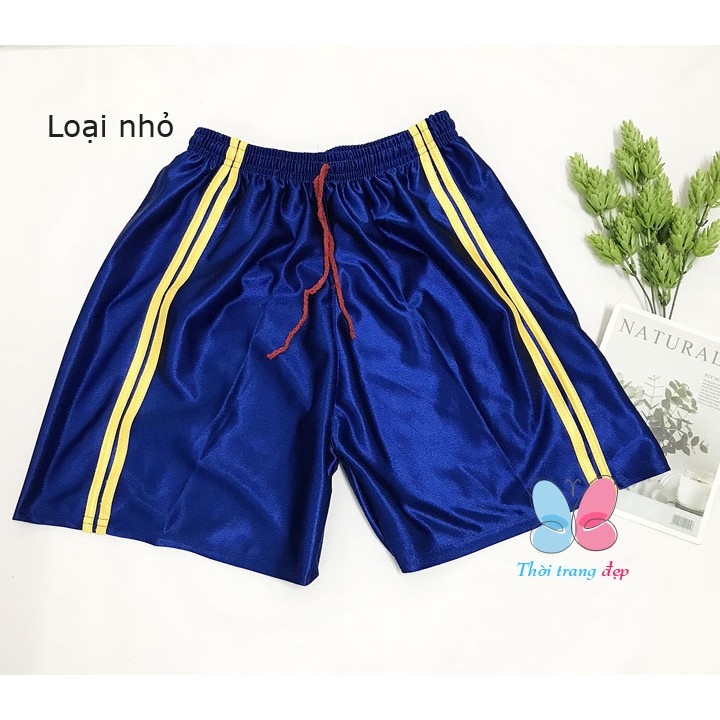 Quần đùi nam size từ 57-75kg quần short thể thao mặc nhà thun bóng phối sọc - QN47 | BigBuy360 - bigbuy360.vn