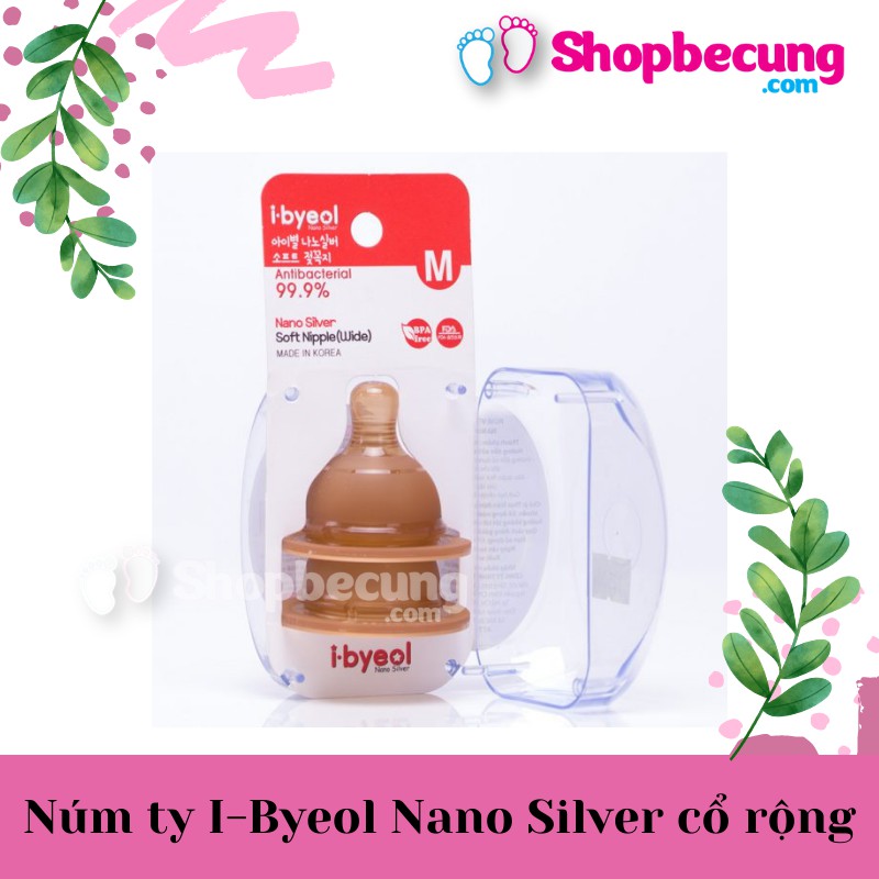 Núm ty I-Byeol Nano Silver cổ rộng