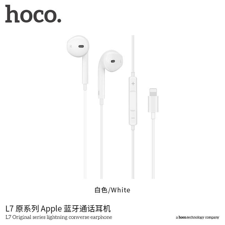 Tai nghe bluetooth Hoco L7 - Cổng Iphone 7 Scd3746