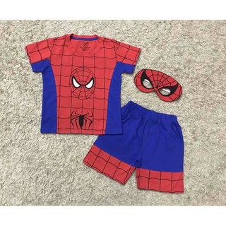 Bộ cotton spiderman người nhện cho bé