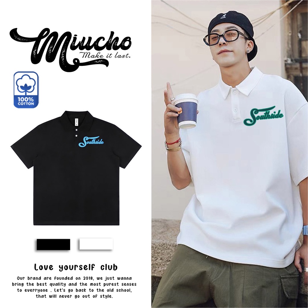 Áo polo nữ form rộng, áo thun polo nữ có cổ đẹp chất cotton form unisex PL017 Miucho basic