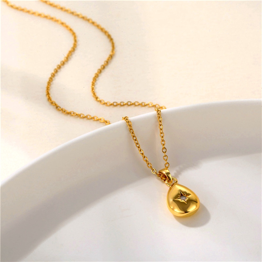 Vnox Vòng cổ Mặt Hình Học Đính Đá Zircon Lấp Lánh Dành Cho Nữ